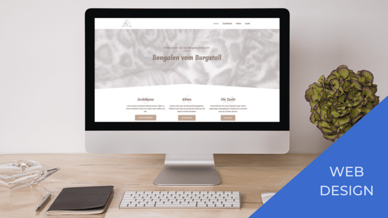 Webdesign Burgstall bengalen Mockup